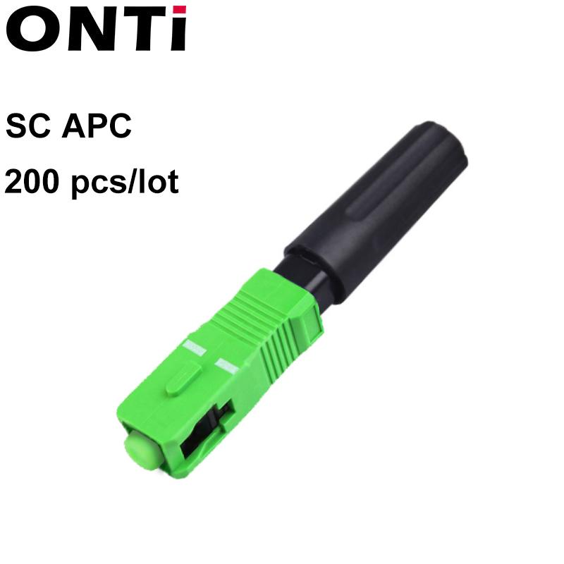 ONTi SC Optic Fiber Fast Connector UPC/APC Embedded Fiber Optic Connector Quick Connector Cold FTTH SC Single Mode Adapter