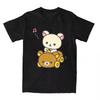 Car Drive Rilakkuma T-Shirt for Men Women Hipster Cotton Tee Shirt O Neck Short Sleeve T Shirt Plus Size Clothing