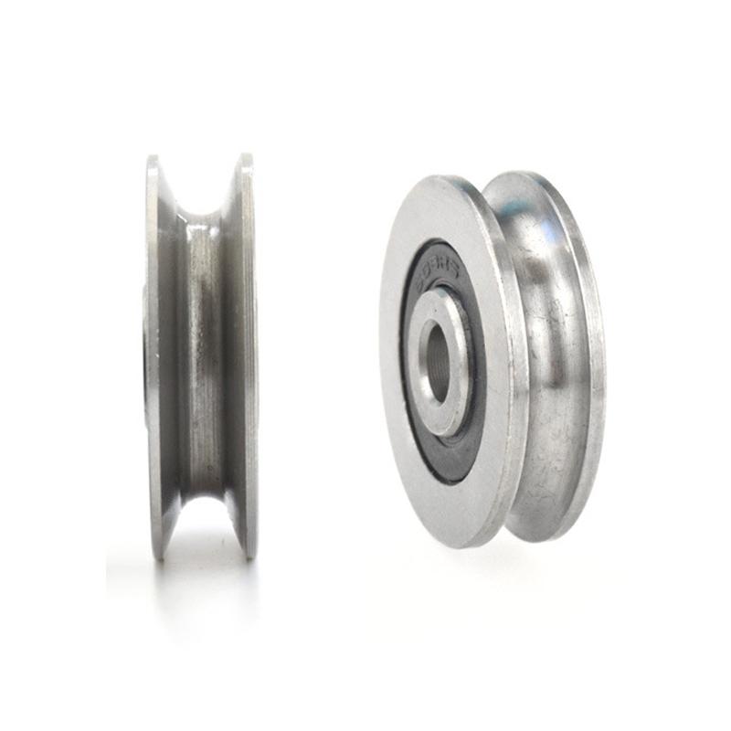 12 * 50 * 13 mm drážkové kolo Kovová U-drážka Ložisko zvedacího kola z ocelového drátu