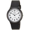 Citizen QQ Wristwatch Solar No Battery Replacement Needed Lightweight Easy-to-read Dial Simple Mens Black 10 ATM Water-resistant E04A-002VK Urethane