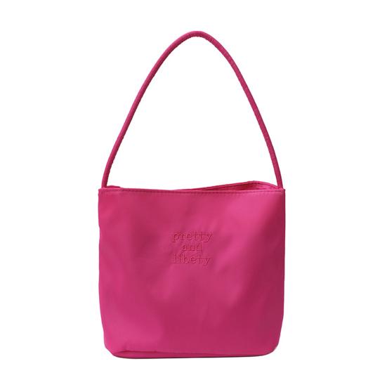 Women's Shoulder Bag Nylon Solid Color Tote Bag Portable Ladies Casual Handbag Commuting Sac for Work Street Daily Outings