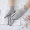 Damen Sonnenschutzhandschuhe Neue Frühling und Sommer Fahrhandschuhe Spitze Schleife Reiten Rutschfest Dünne Touchscreen-Handschuhe