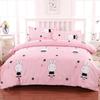 Flannel Duvet Cover Set - Single Piece for Dormitory Bunk Bed, Includes Pillowcase & Double Duvet Cover