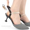 Pearl Lace Bundle Shoelaces Hollow High Heels Free Installation Anti-drop Heel Straps Slippers Become Sandals Lazy Fixing Straps