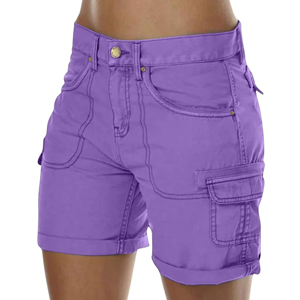 Womens Shorts Casual Cargo Shorts Women Summer Shorts Casual Hiking Outfits With Pockets