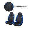 AUTOPLUS Blue Universal Seat Car Cover Black Diamond Fabric Lattice Car Accessories Interior Fit Most Car SUV Van Seat
