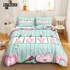 Romantic Duvet Cover Set Valentine Gift Rose Floral Bedding Queen King Size Polyester Quilt Cover