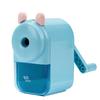 Large-Aperture Hand-Crank Pencil Sharpener for Students, Thick Pencil Barrel, 12mm Large Triangular Pencil Sharpener, Exam Stationery, Back to, Blue