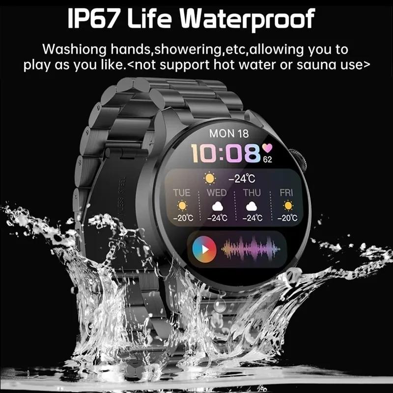 Watch 5 Pro GPS Tracking 1.52'' Smartwatch for Men 360*360 Screen NFC BT Calls Waterproof Health Monitor Men's Watch