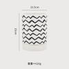 Creative Geometric Pattern Chopstick Holder Ceramic Knife Fork Spoon Storage Rack Drain Storage Jar Household Storage Tools