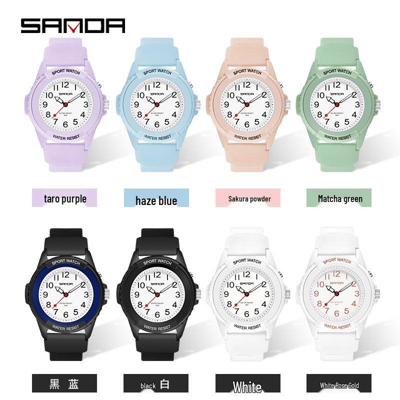 Sanda Retro Luminous Quartz Watches for Men & Women - Fashionable Sports & Outdoor Waterproof Watches