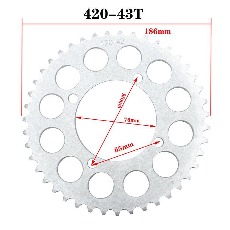 Xiaogaosai Off-Road Motorcycle Rear Sprocket In 420#, 428#, 48T, 37T, 41T Sizes