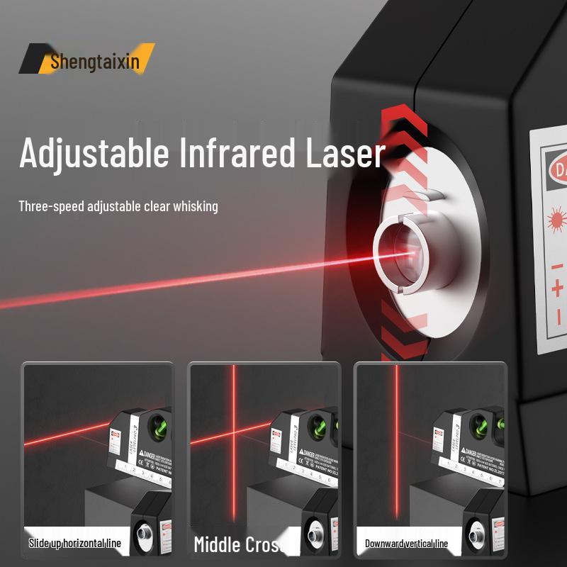 Shengtai Xin 3-in-1 Laser Level Ruler with Magnetic Infrared