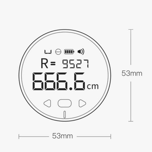 Rechargeable Digital Tape Measure, Small, Smart, Long-Range Rolling Measuring Tool with 1.8-inch VA LCD Display