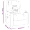 Relaxation Armchair Gray Faux Leather