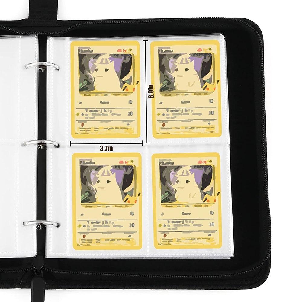 Card Album 4-Pocket Binder, 400 Slots 7.0 Trading Card Storage Book