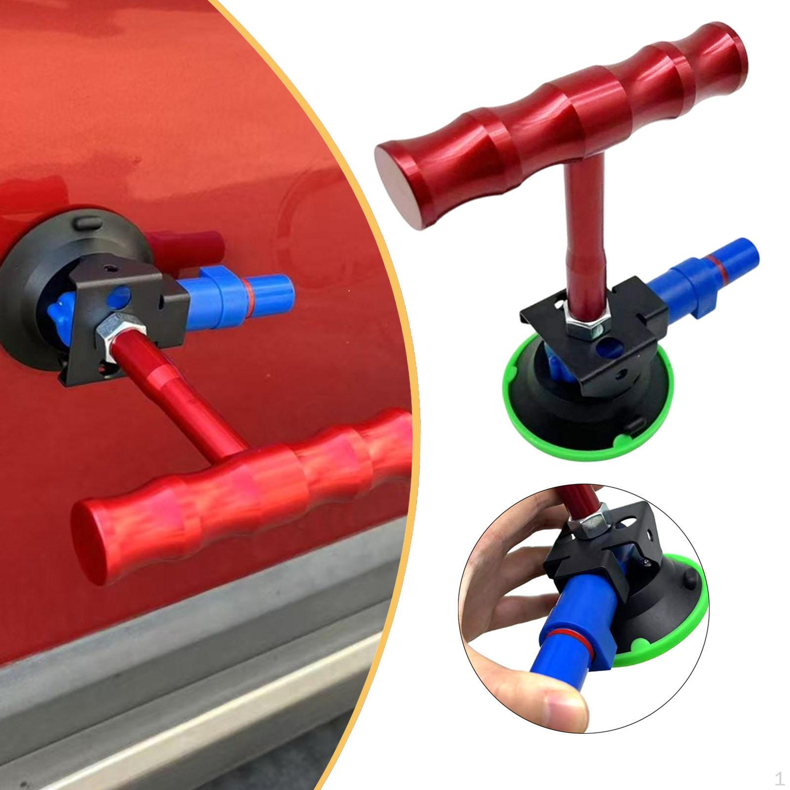 

Dent Remover Tool for Hail Damage Ergonomic Automobile Multifunctional Powerful with Suction Cup red blue