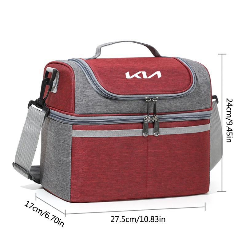 AUX1 Large Capacity Lunch Bag Thermal Insulation Portable With Handle Crossbody Bag For Kia Ceed Sportage Picanto Cerato Seltos Soul