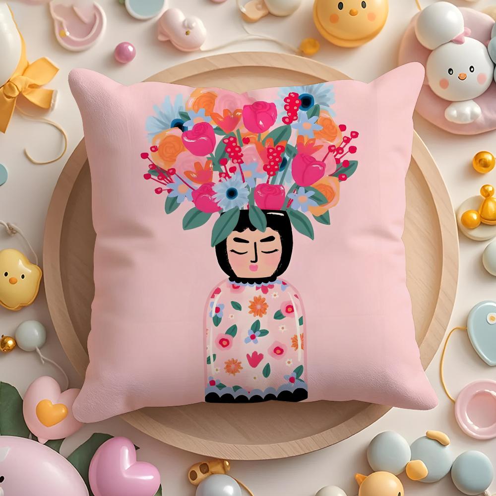 Feminist Girl Power Inspirational Quote Cushion Cover Plush Fabric Soft Double-Sided Printed Sofa Winter Home Gift Pillow Cover