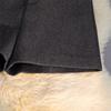 2024 Autumn/Winter Petite Women's Gray Woolen High-Waist A-Line Shorts: Versatile, Slim, Wide-Leg Design