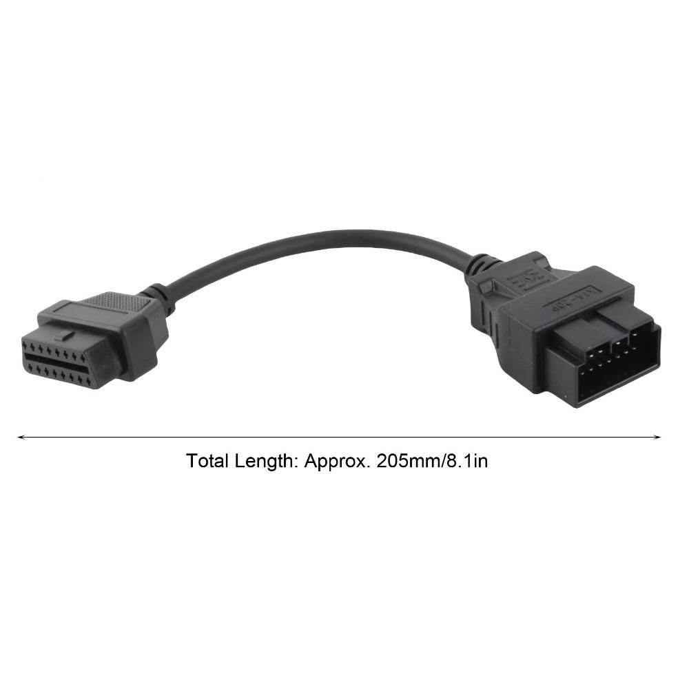 20Pin Male OBD2 Diagnostic Adapter Wear Resistant 20 Pin to 16 Pin Adapter Auto Shop
