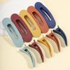 Explosions matte texture duckbill clip color back of the head ponytail hair clip oval horizontal clip temperament hair accessories