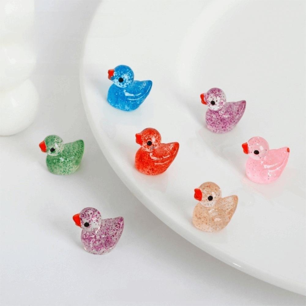 Mini Small Miniature Duck Ornament Glittering Mini Tiny Ducks DIY Accessories