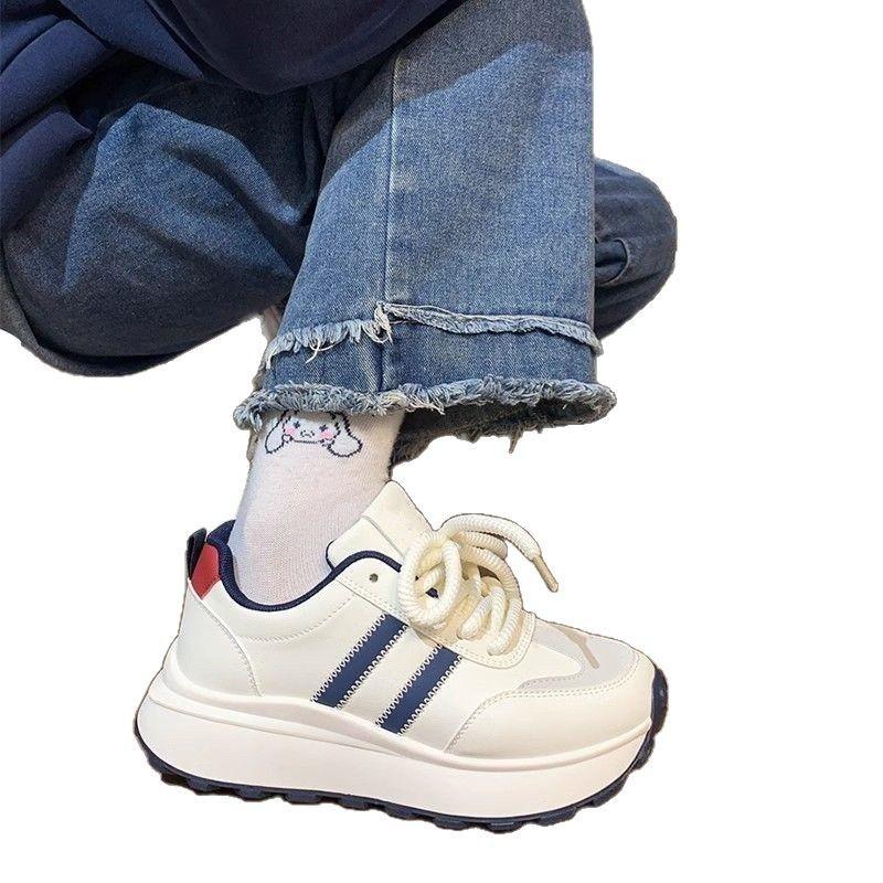 Lightweight Sports Shoes Women's Feet Small Forrest Gump Shoes Spring 2025 New Popular Soft Sole Versatile Dad Shoes Thick Sole