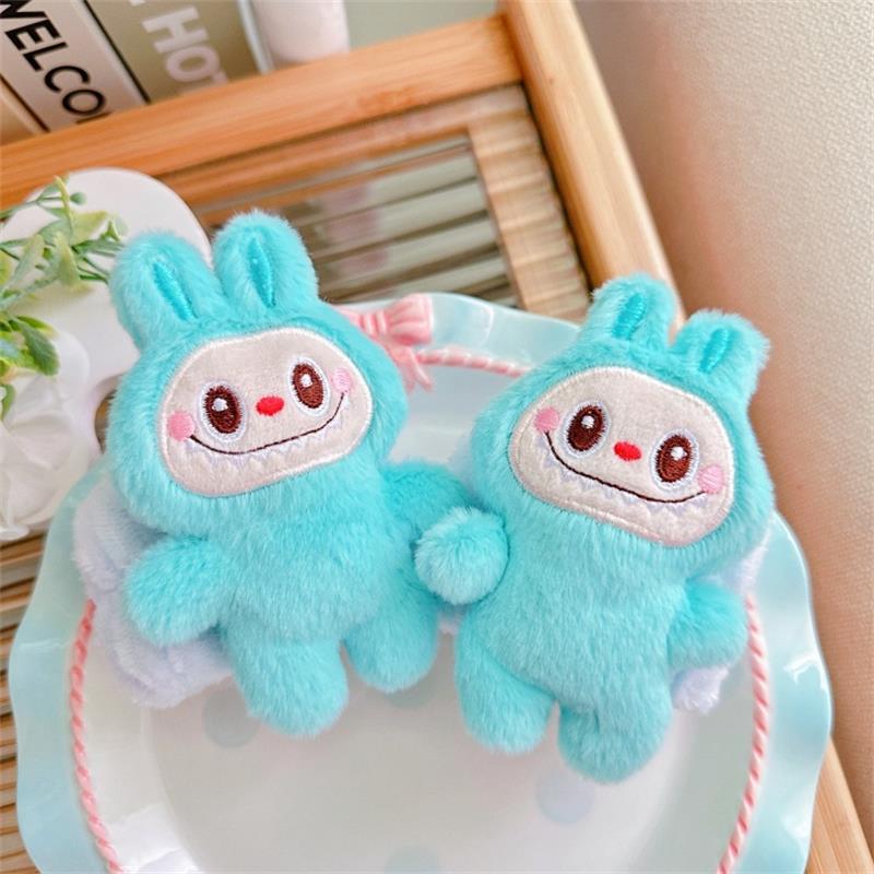 

Милые плюшевые куклы Лабубу, моющая повязка на запястье, микрофибра, мягкая повязка для умывания, браслет, водопоглощающая повязка на запястье для умывания лица, повязка на запястье от пота, подарки синий