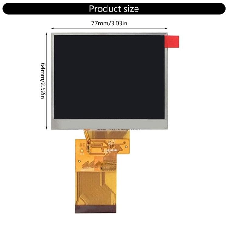 Multiple Use 3.5 Inch LCD Screen, High Resolution for Handheld Device Integration Electronic Interfaces, Outdoor Sports