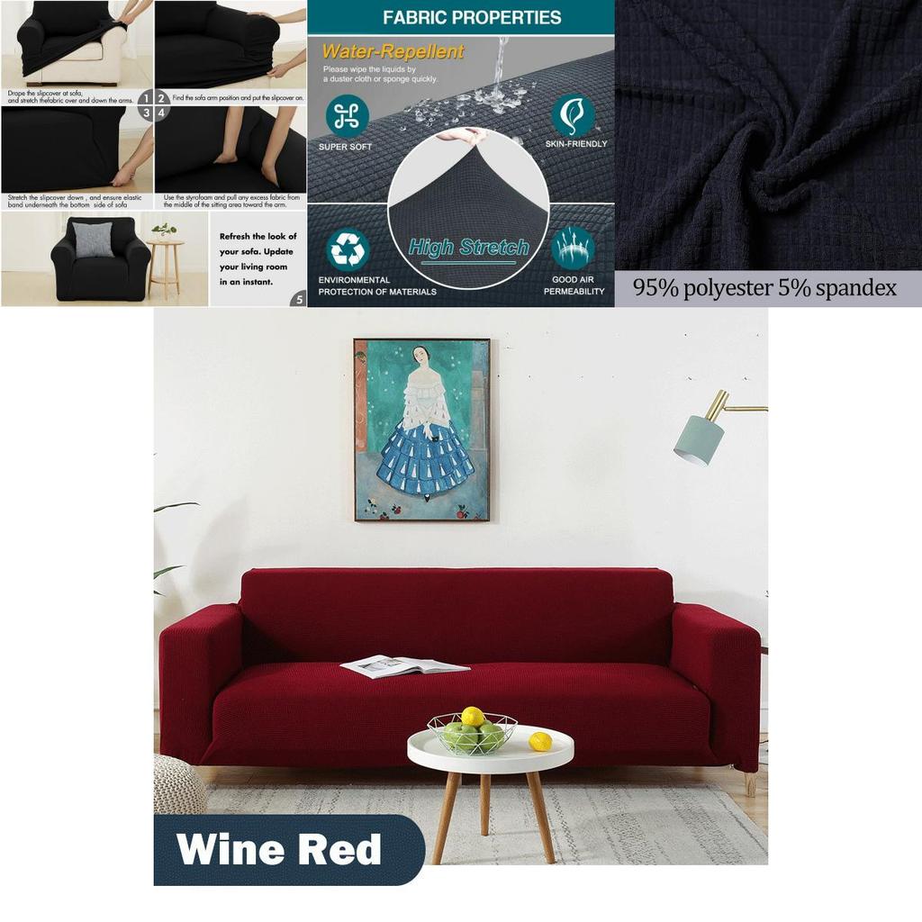 Versatile Soft Sofa Covers Featuring Great Elasticity And Easy Care For All Sizes