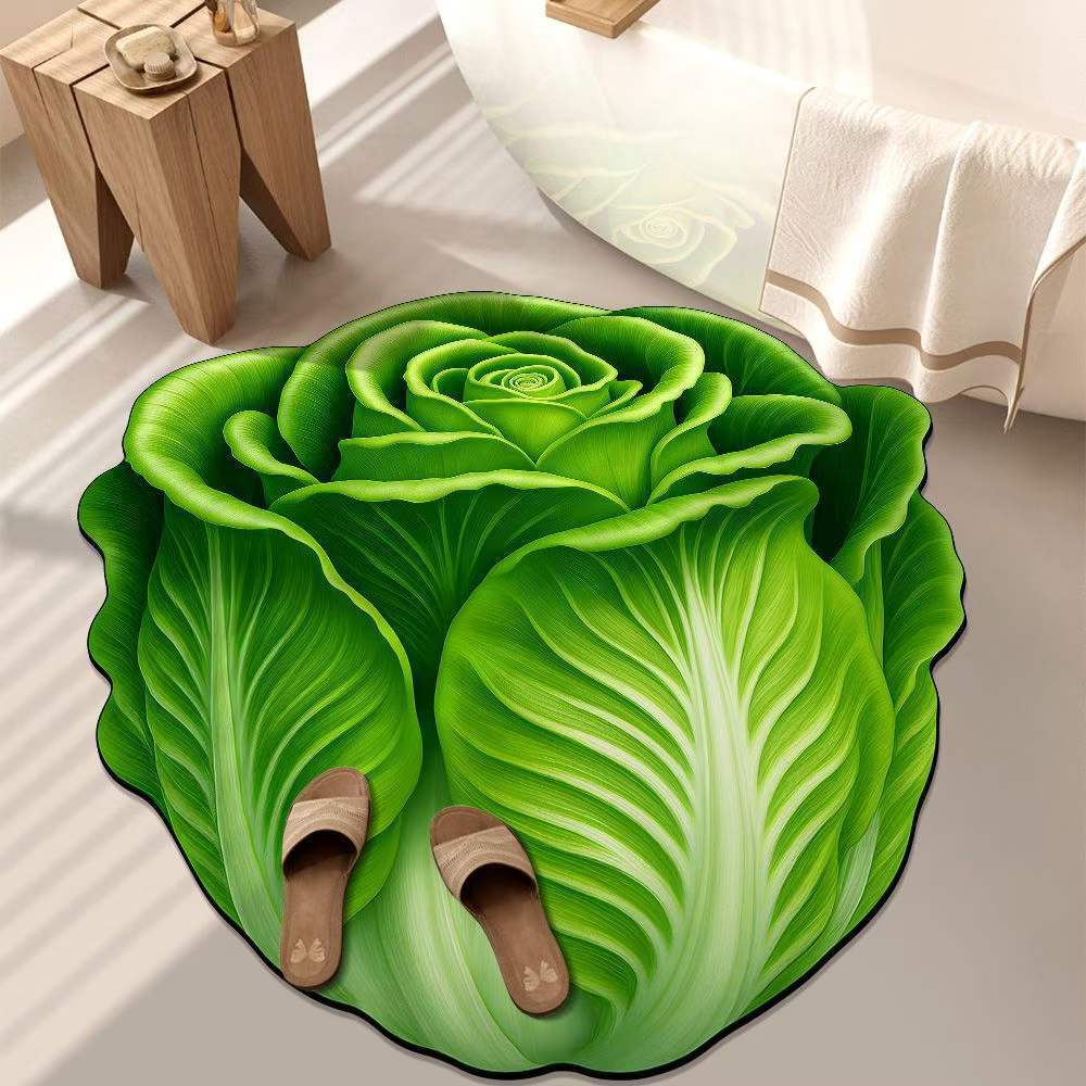 3D Große Blume Spezielle Form Kristall Samt Bodenmatte, Wohnzimmer Couchtisch Bodenmatte, Dekorative Schlafzimmer Nachttisch Decke, Rutschfester Bereich