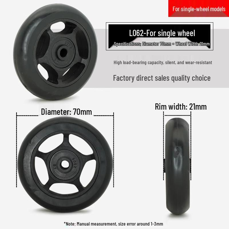 Universal Telescopic Luggage Wheels & Leather Case Replacement Rollers with Password Lock.