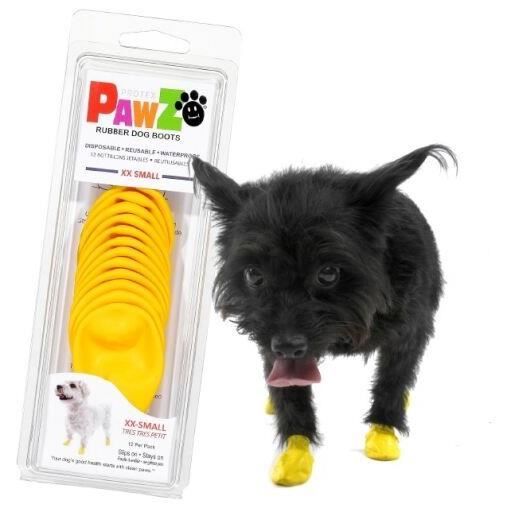 Botičky pro psy - Pawz - M - Přírodní kaučuk - Nepromokavé - 100% biologicky rozložitelné