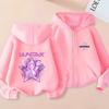 2025 New Y2K KPop Devil Hunter Zipper Hoodie Autumn Casual Long Sleeve Children's Clothing Fashion Versatile Girls' Top