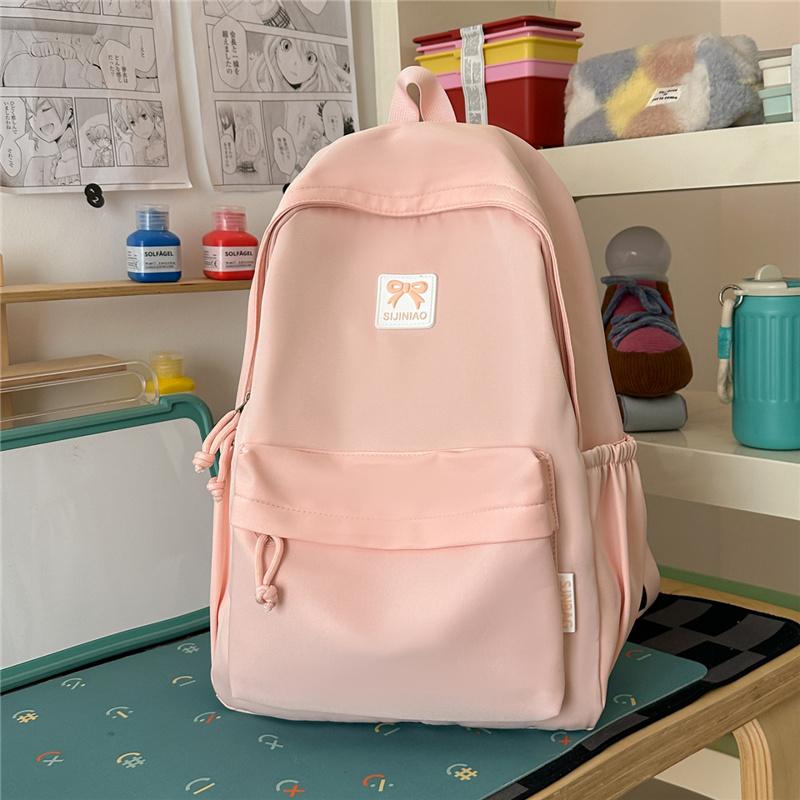 Damen Schleifenrucksack Schülerrucksack Leichtgewicht Pendler Reise Rucksack