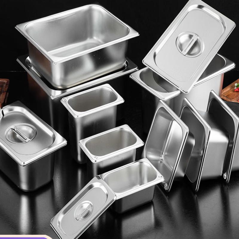 

ZISIZ Нержавеющая сталь 3-секционная гастроемкость с крышкой