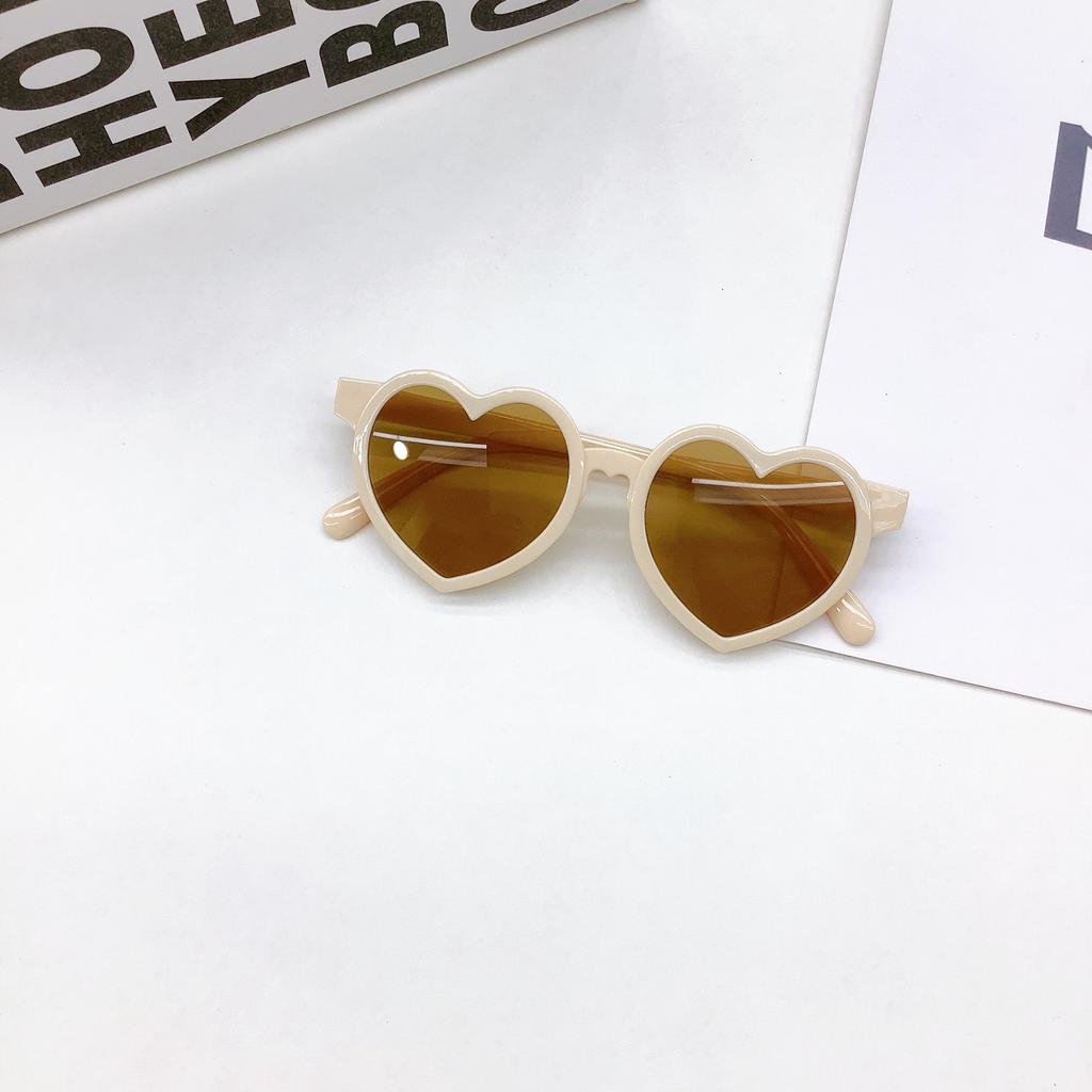 Love Gradient Children'S Sunglasses Baby Sunglasses Candy Colored Glasses Heart Shaped Glasses Jelly Colored Sunglasses