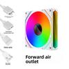 12cm RGB LED Ultra-Quiet Desktop Computer Chassis Cooling Fan