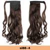 Synthetic Long Wavy Ponytail Extensions Wrap Around Hair Ponytails Wavy Clip In Hairpieces For Women