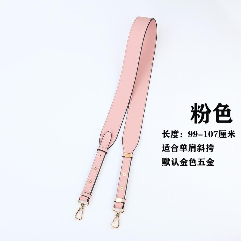 Leather Contrasting Wide Shoulder Strap YOU Fashionable Versatile Women's Bag Single Double-sided