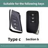DJSZ3 Zinc alloy Leather Car Remote Key Case Cover Keychain For Lexus NX GS RX IS ES GX LX RC 200 250 350 LS 450H 300H Accessories