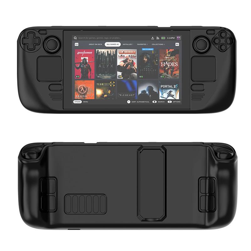 Suitable For Steam Deck Skin-Friendly Feel For Steam Deck Oled Colorful PC Protective Case With Stand Game Console Accessories