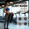 Wooden Slant Board, Portable Calf Stretcher, Adjustable 5 Incline Levels Stretch Board Support 500 lbs for Plantar Fasciitis Relief Therapy F