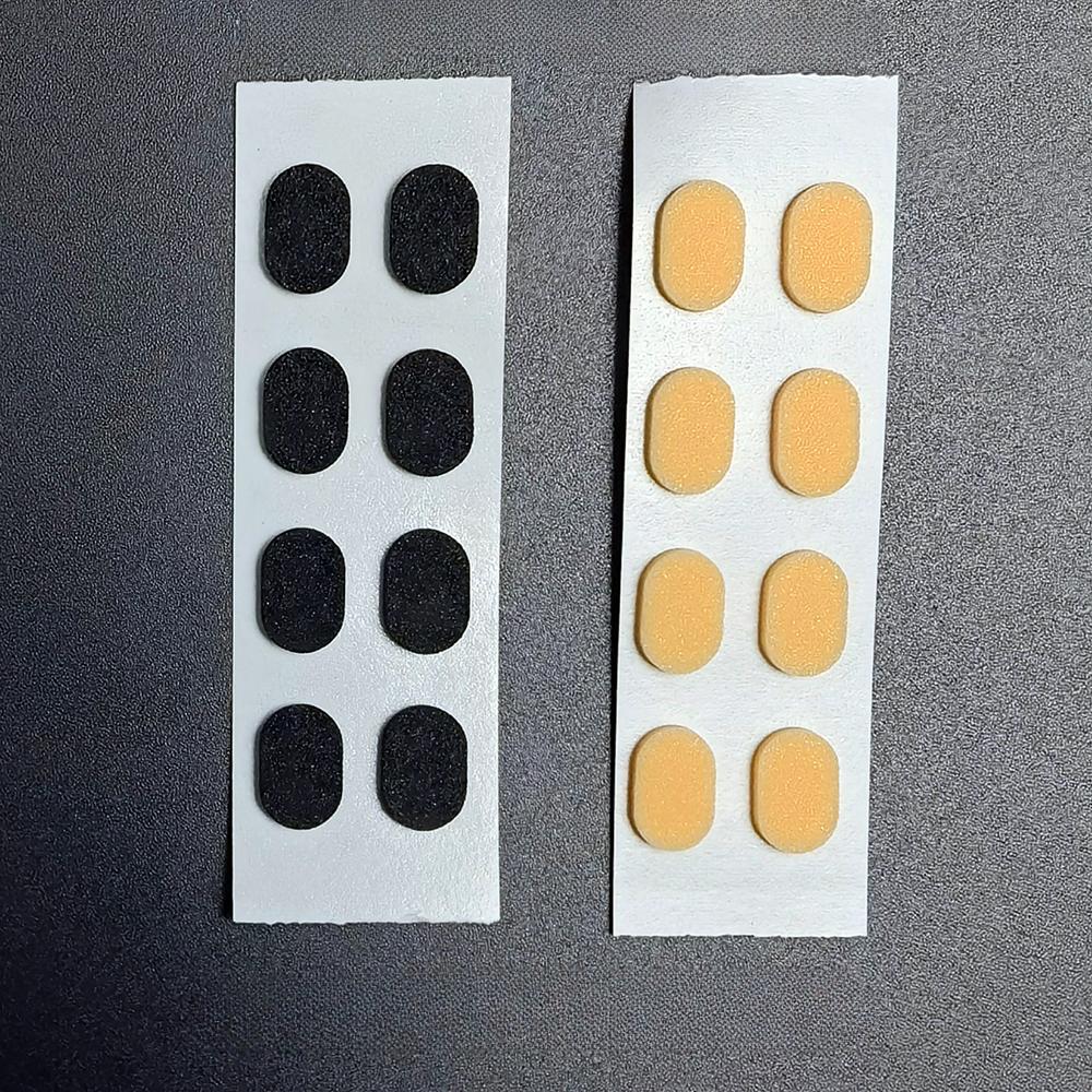 

1 пара мягких пенопластовых носоупоров OOLVS, самоклеящиеся нескользящие носоупоры для очков, тонкие носоупоры для очков, солнцезащитных очков, очков Oval-BLK бежевый