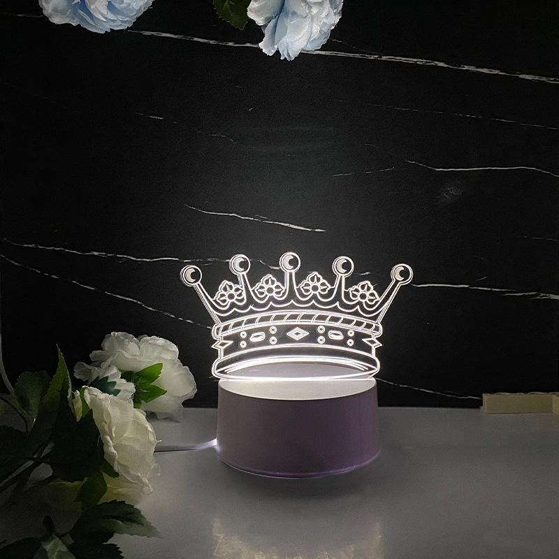 Creative Accompanying Hand Gift 3D Small Night Light Desktop Decorative Light Atmosphere Lamp Gift Bedside Luminous Atmosphere