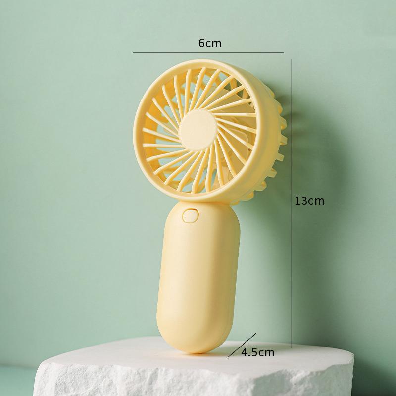Colorful Portable Handheld Mini Fan Aaa Battery Power Supply Mute Air Cooling Cooler For Summer  Trip Travel Home Office
