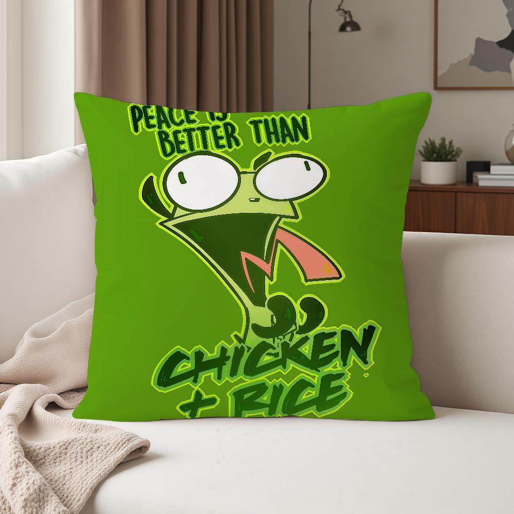АНІМЕ I-invader Z-zim Наволочка Подходит Для Спален Гостиных Автомобилей Домашнего Декора 12x12Inch