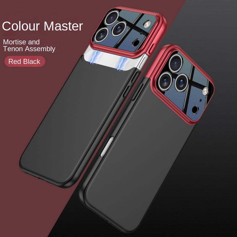 

Mortise and Tenon Assembly Two-tone Spliced Phone Case For iPhone 17 Pro Max iPhone17 Pro Slim Hard Camera Protection Cover iPhone17 Pro Max