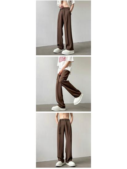 Herren Herbst Leichter Luxus Weite Hosen